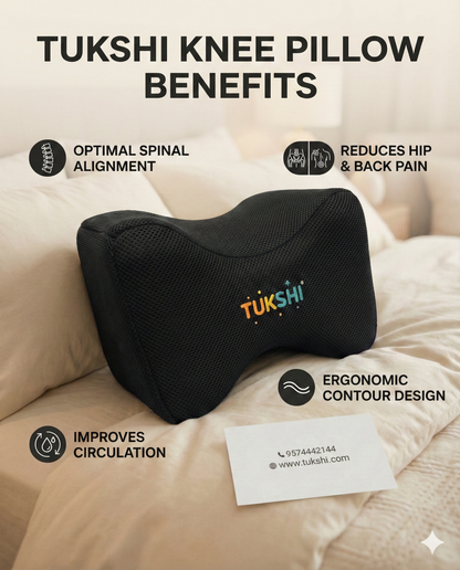Tukshi Memory Foam Knee Pillow