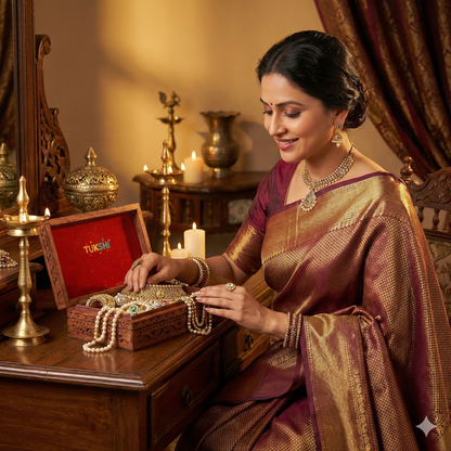 Tukshi Wooden Carvings Jewellery Box