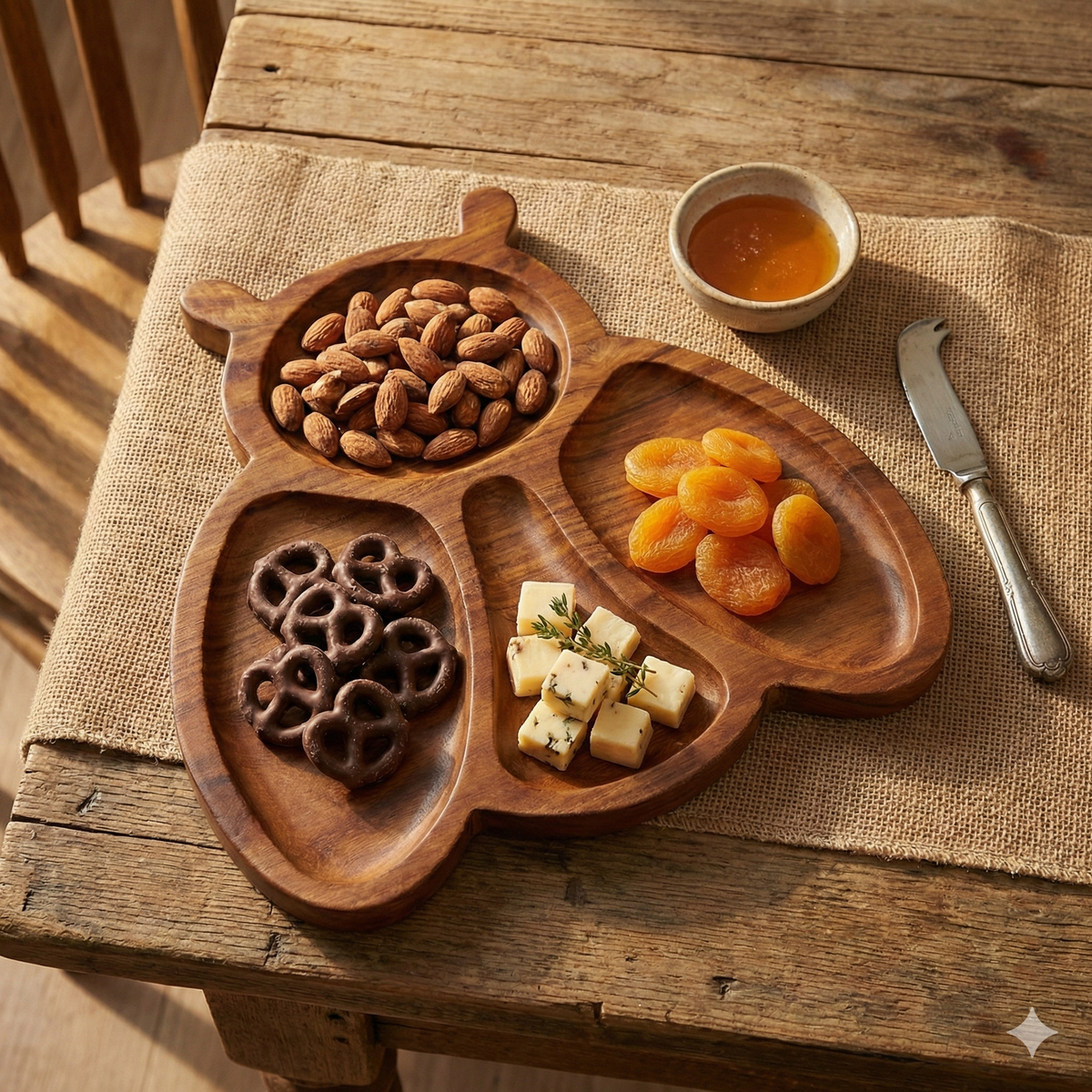 Sheesham Wood Serving Plate (Multiple Shapes)