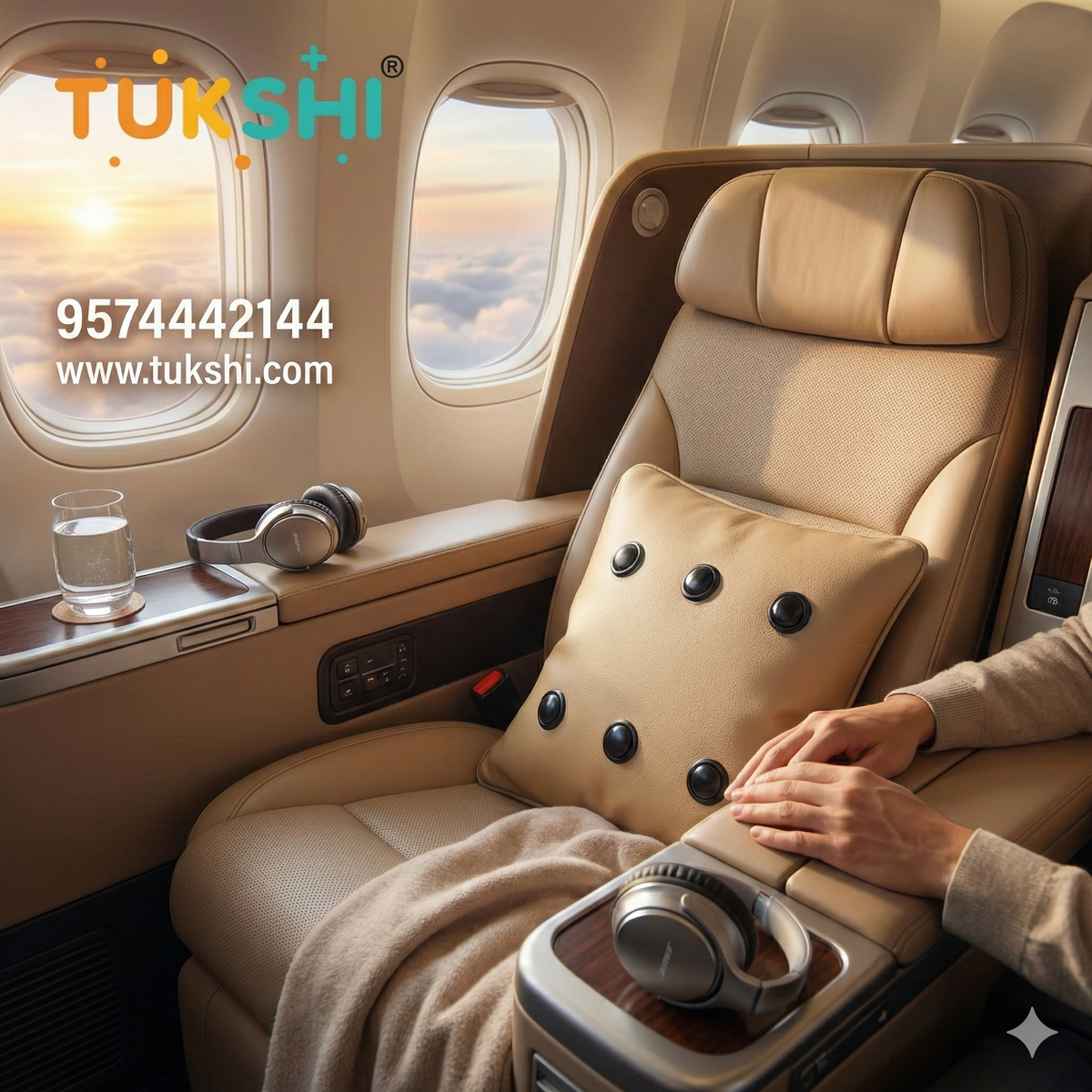 Tukshi Electric Vibrating Massager Pillow