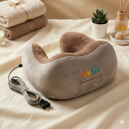 Tukshi Rechargeable U-Shaped Travel Neck Massage Pillow