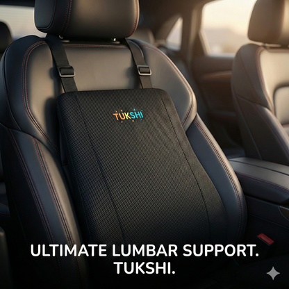 Tukshi Car Seat Back Support | Memory Foam Backrest
