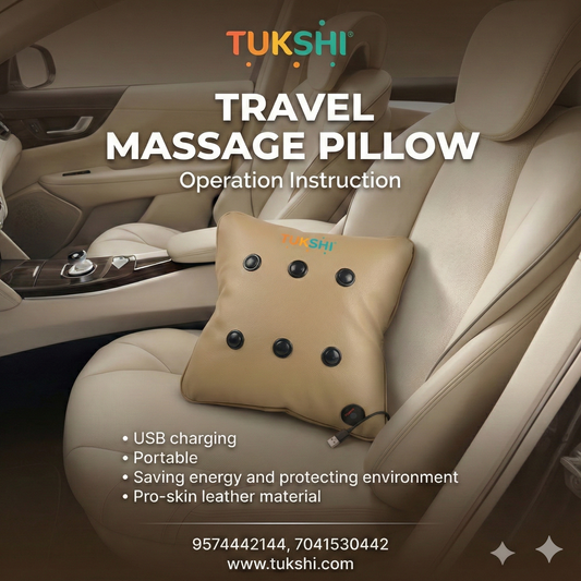 Tukshi Electric Vibrating Massager Pillow
