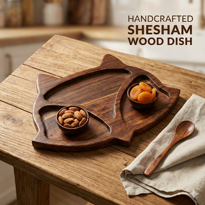 Sheesham Wood Serving Plate (Multiple Shapes)