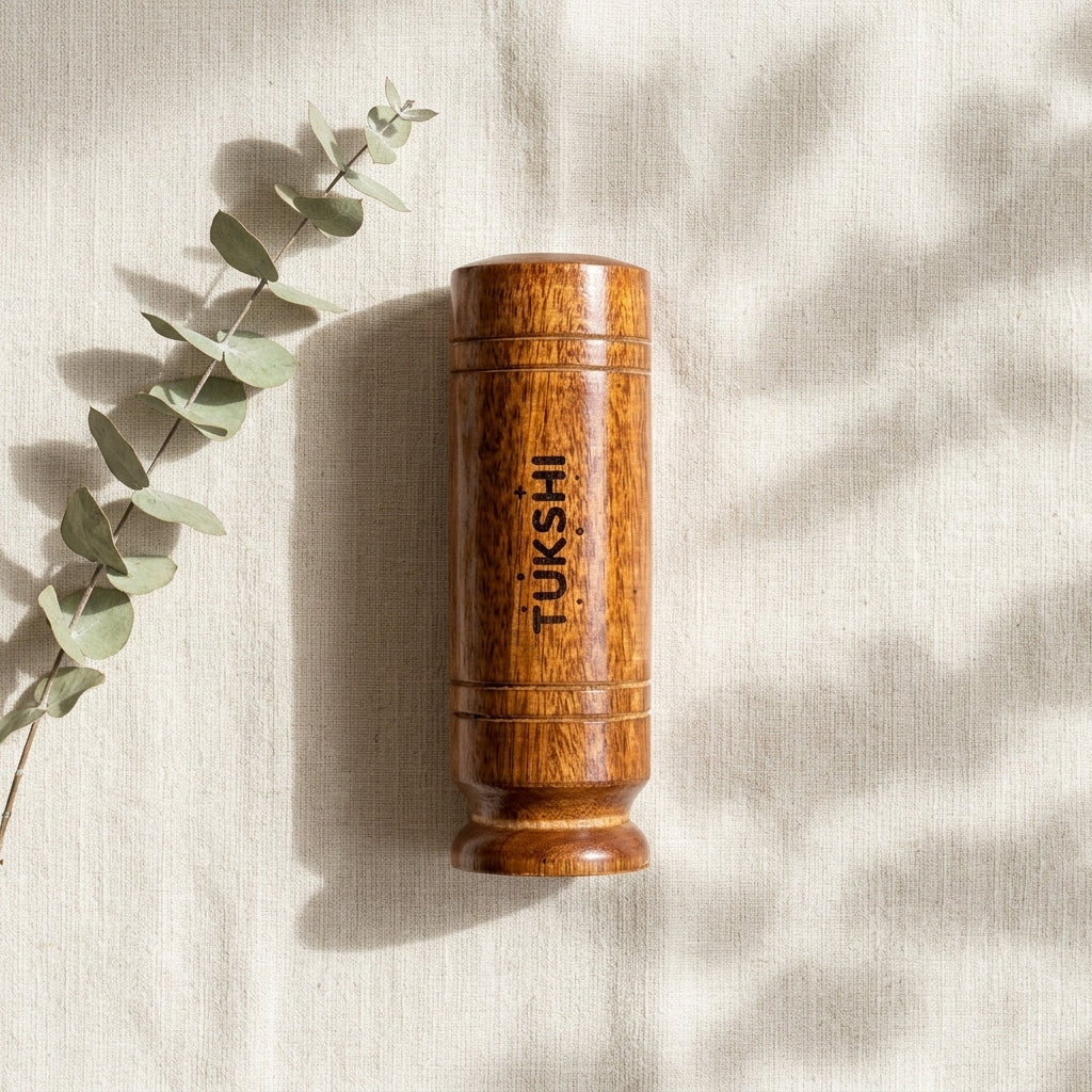 Vijaysar Glass (Natural Wooden Tumbler)
